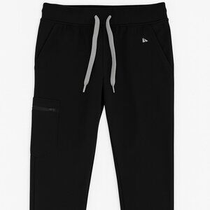 FIGS Women’s Medium Petite Zamora Jogger Scrub Pants Black-A208